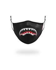 ADULT SHARK LOGO (BLACK) FORM-FITTING FACE MASK