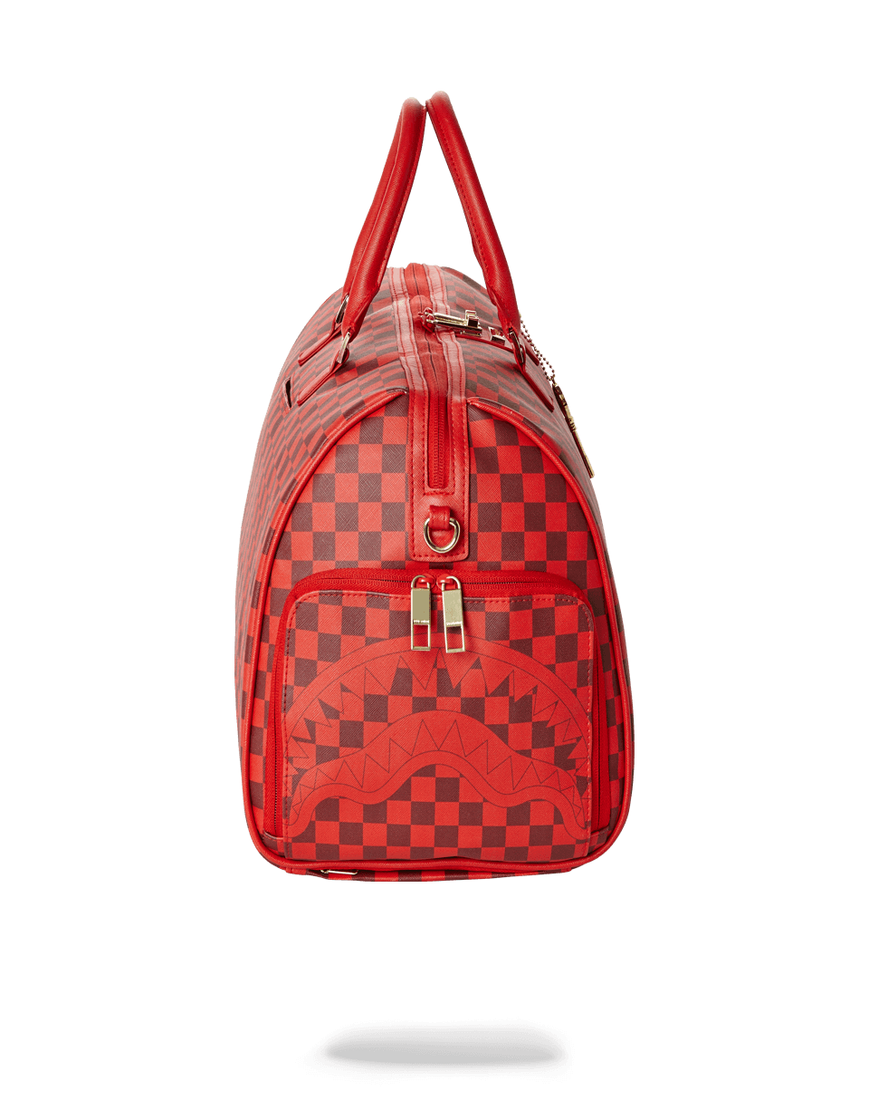 SHARKS IN PARIS DUFFLE (RED CHECKERED EDITION)