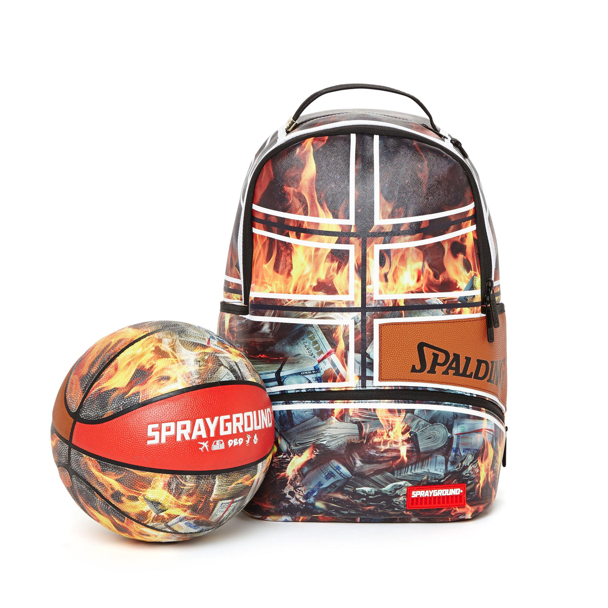 SPALDING X SPRAYGROUND FIRE BASKETBALL