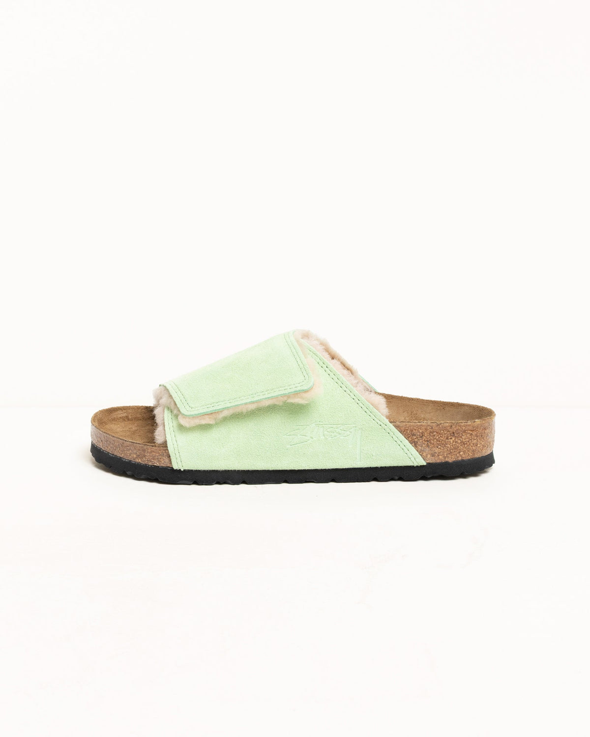 STÜSSY & BIRKENSTOCK SOLANA SHEARLING SLIDE