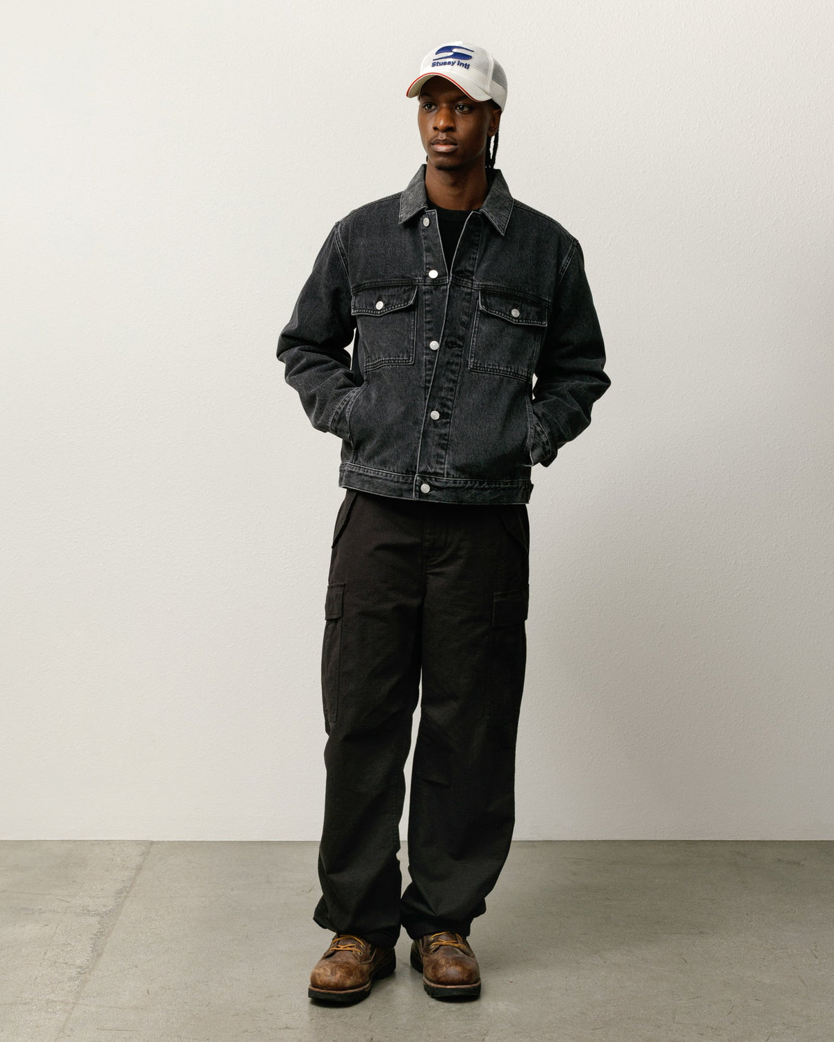LINED DENIM TRUCKER JACKET