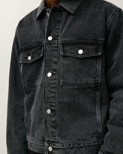 LINED DENIM TRUCKER JACKET