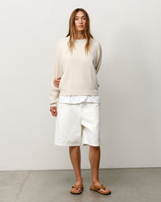 WAFFLE CASHMERE SWEATER