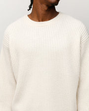 WAFFLE CASHMERE SWEATER