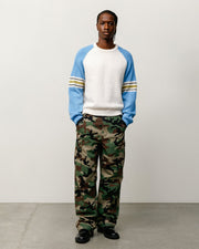 STRIPE RAGLAN CREW