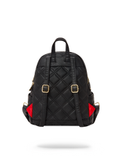 NOIR QUILT GOLD CHAIN SHARK SAVAGE BACKPACK