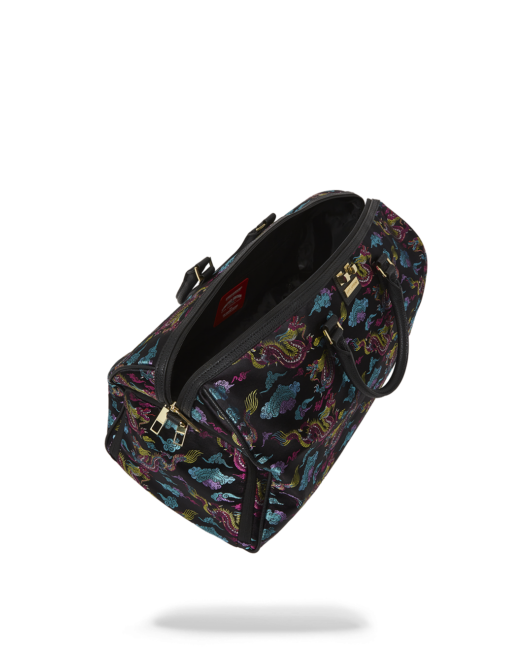 EMBROIDERED DRAGONS DUFFLE