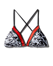 SCRIBBLE BIKINI TOP