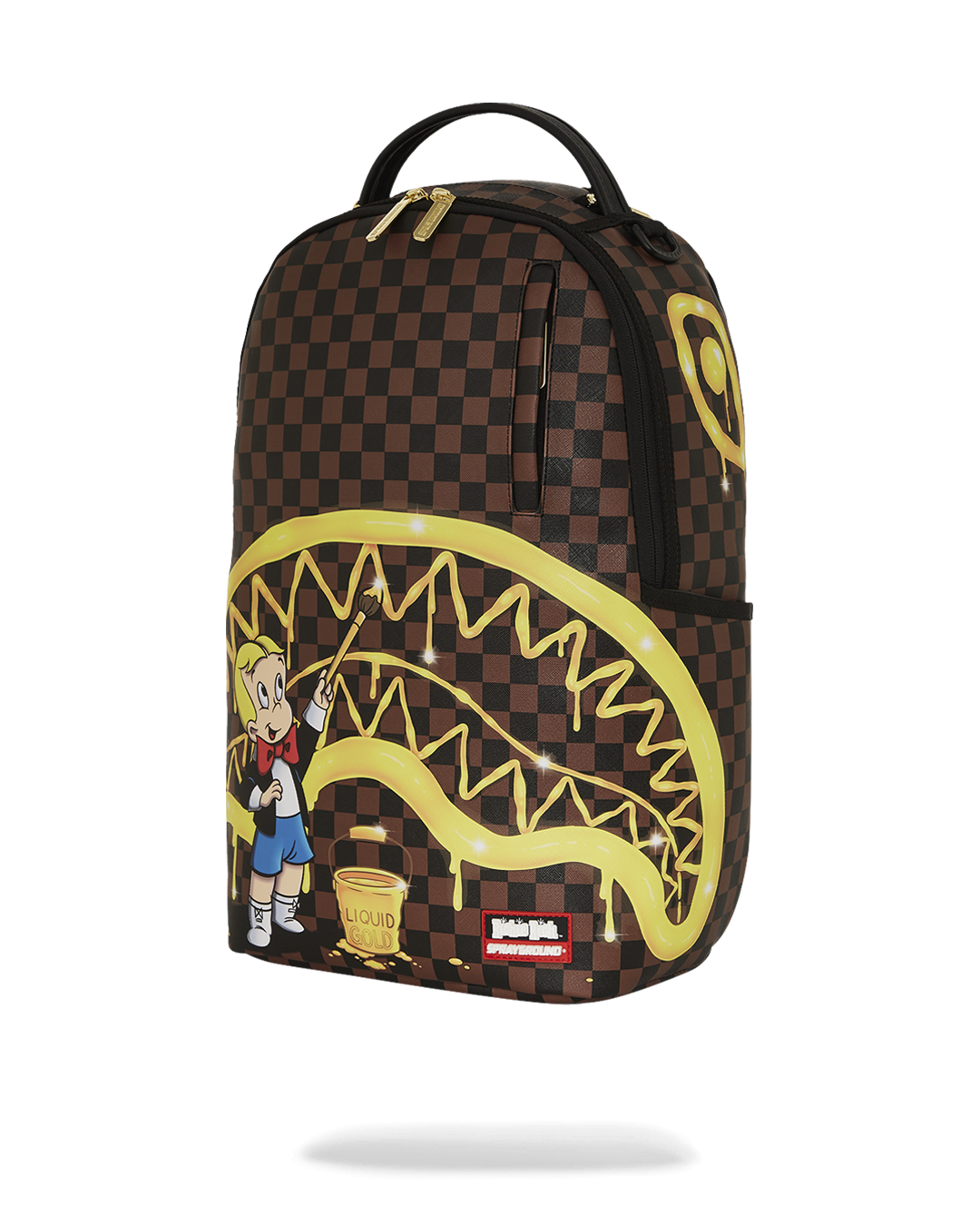 RICHIE RICH PAINT THE SHARK GOLD BACKPACK