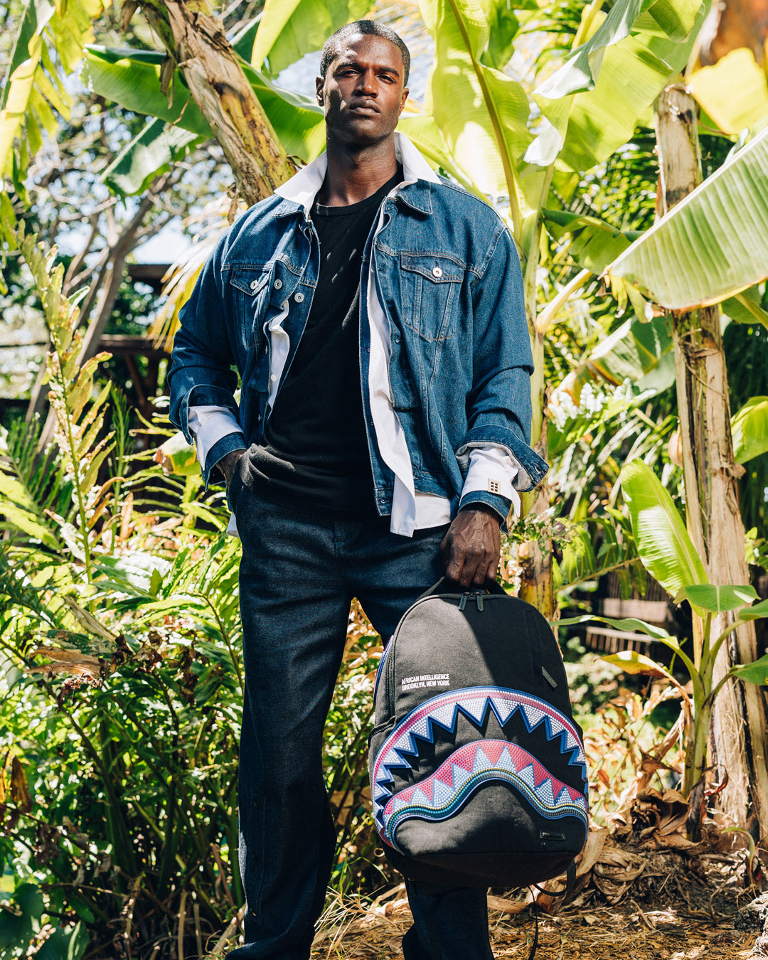 A.I. AFRICAN INTELLIGENCE BORN AND RAISED BACKPACK - SANDFLOWER COLLAB